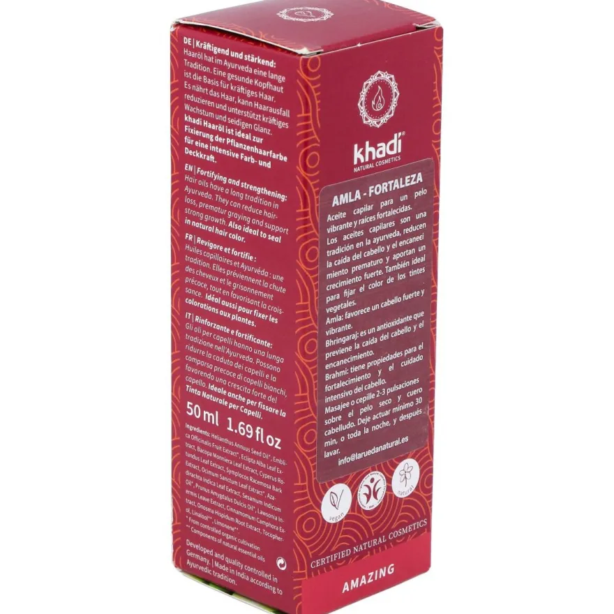 Amla Aceite Fortalecedor Capilar Brillo 50ml - Khadi
