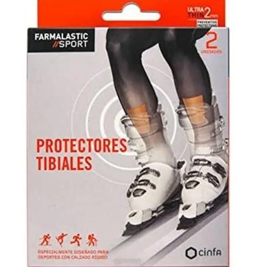 Aposito Protectores Tibiales - Farmalastic Sport (2 U 7 Cm X 9.5 Cm)
