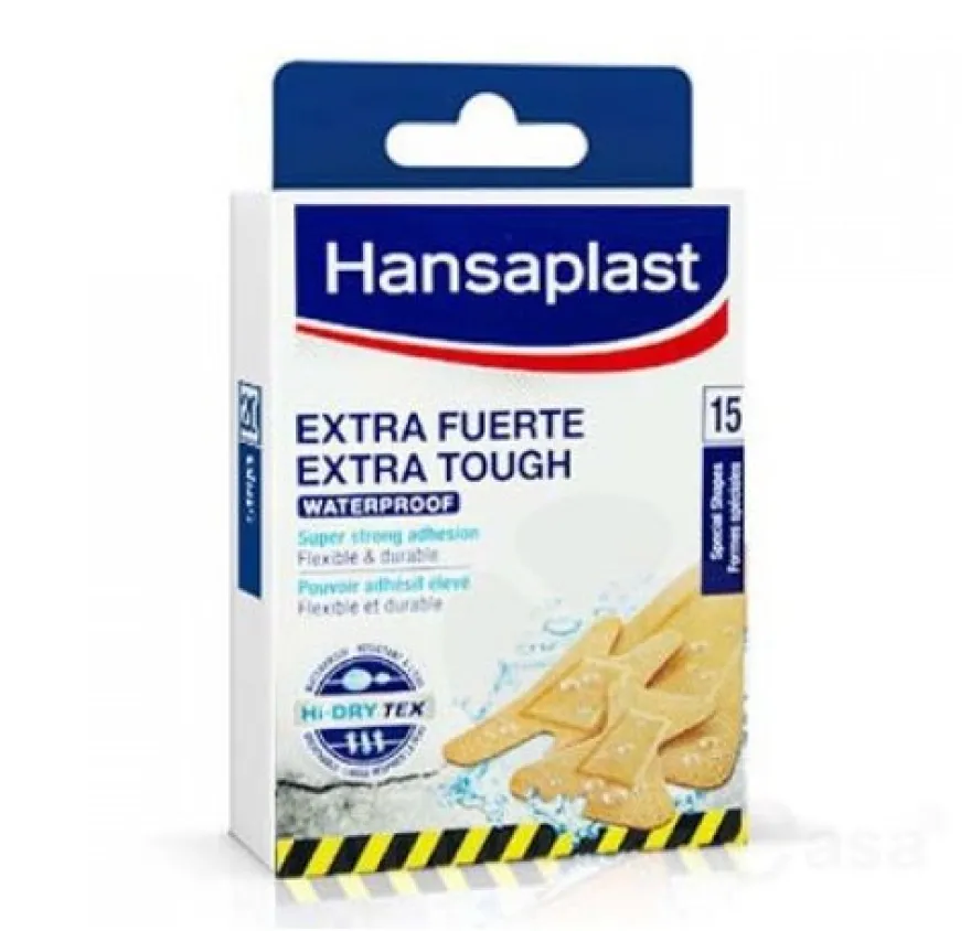 Apósito Extra Fuerte Waterproof, 15 Apósitos. - Hansaplast