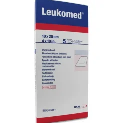 Apósito Postoperatorio 10 cm X 25 Cm, 5 Uds - Leukomed