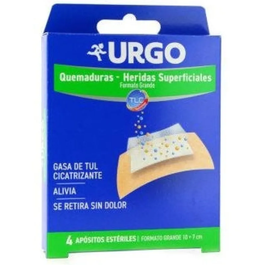 Apósitos para Quemaduras Formato Individual 4u - Urgo