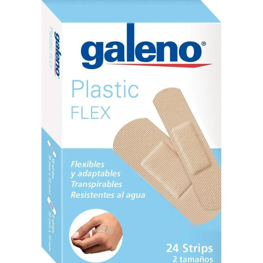 Apósitos Plastic Flex 2 Tamaños, 24 Uds - Galeno