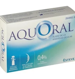 Aquoral - Gotas Oftalmicas Lubricantes Esteriles (20 Monodosis 0,5 ml) - Esteve Laboratorios S.a