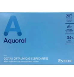 Aquoral - Gotas Oftalmicas Lubricantes Esteriles (20 Monodosis 0,5 ml) - Esteve Laboratorios S.a