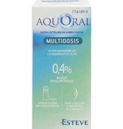Aquoral Multidosis - Gotas Oftalmicas Lubricantes Esteriles (1 Envase 10 ml) - Esteve Laboratorios S.a