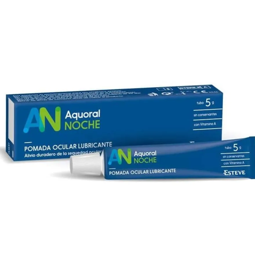 Aquoral Noche - Pomada Ocular Lubricante Esteril (1 Envase 5 g) - Esteve Laboratorios S.a