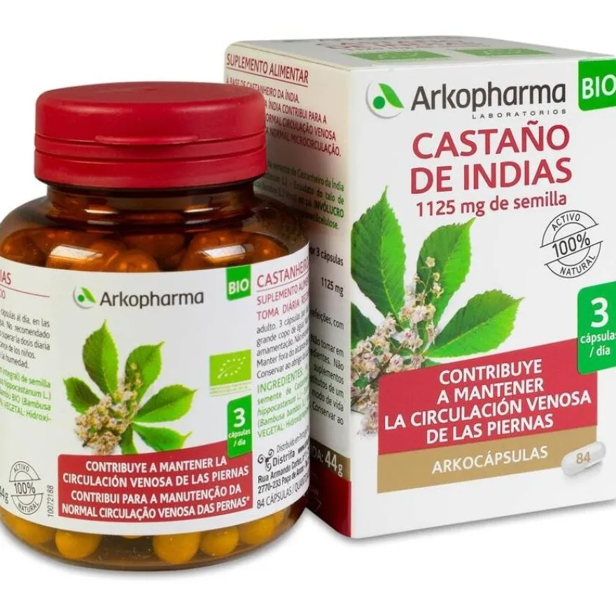 Arkocápsulas Castaño de Indias Complemento 84 Cápsulas - Arkopharma