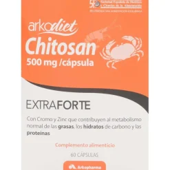 Arkopharma Arkodiet Chitosán Extra Forte 500 mg, 60 Cápsulas - Chitosan