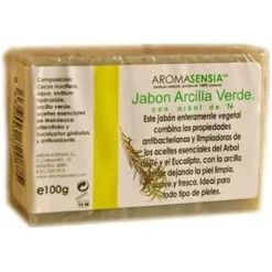 Aromasensia Jabón Arcilla Verde Con Árbol De Té 100 Gr