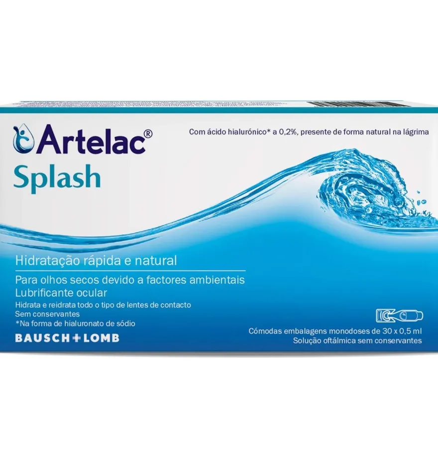 Artelac Splash Colirio Ojos Secos, 30 Monodosis - Bausch & Lomb