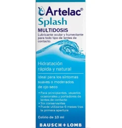 Artelac Splash Colirio Ojos Secos Multidosis, 10 ml. - Bausch & Lomb