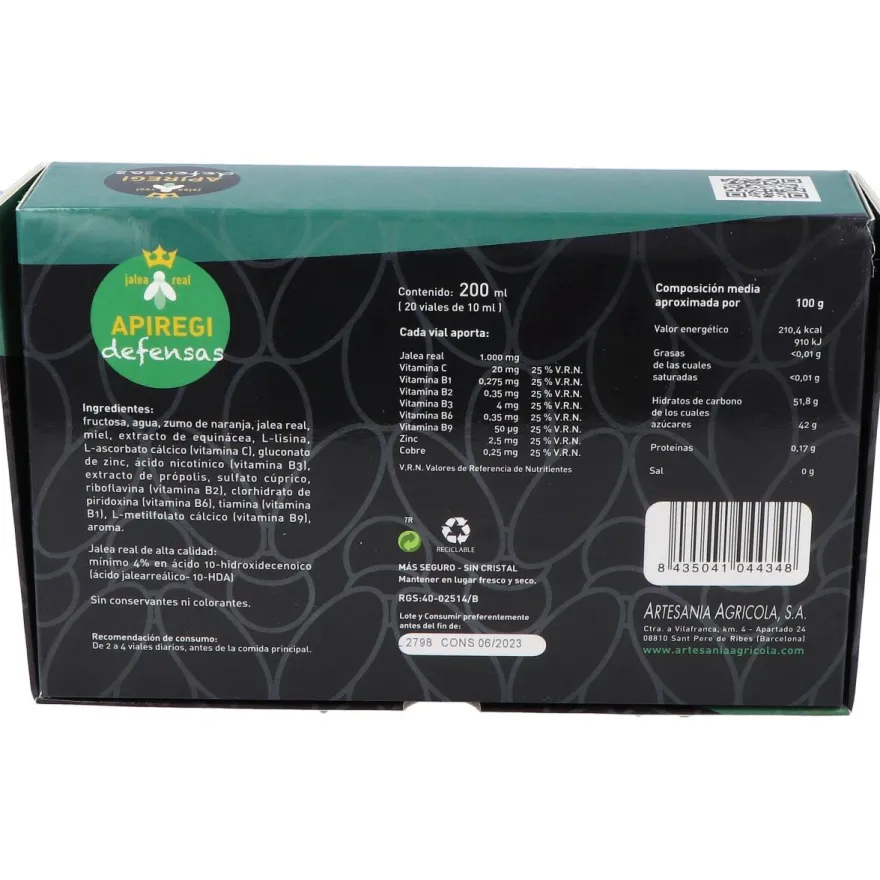Artesanía Agrícola Apiregi Defensas 20 10Ml