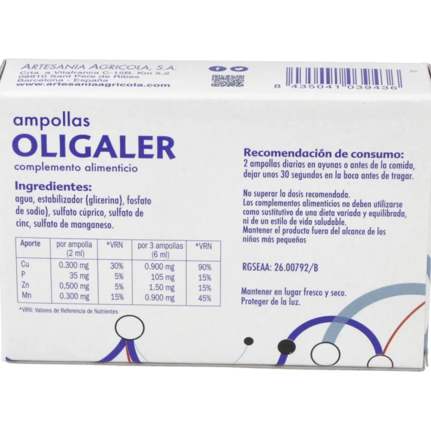 Artesania Agricola Oligaler 40Ml