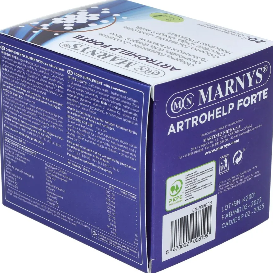 Arthrohelp, Suplemento Articular en Viales Bebibles - Marnys