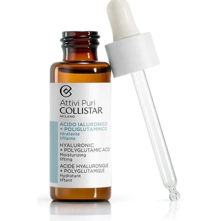 Attivi Puri Hyaluronic Acid + Polyglutamic Drops 30ml - Collistar