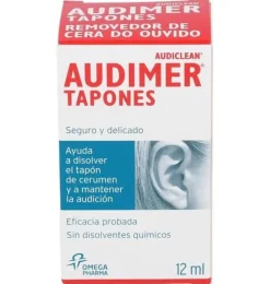 Audimer Audiclean Tapones Solucion - Limpieza Oidos (1 Envase 12 Ml)