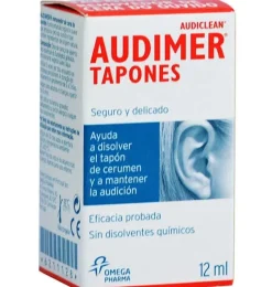 Audimer Audiclean Tapones Solucion - Limpieza Oidos (1 Envase 12 Ml)