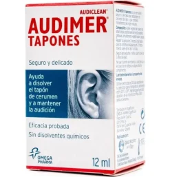 Audimer Audiclean Tapones Solucion - Limpieza Oidos (1 Envase 12 Ml)