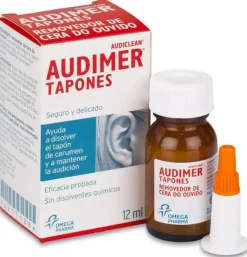 Audimer Audiclean Tapones Solucion - Limpieza Oidos (1 Envase 12 Ml)