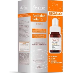 Avène Pack Antiedad Solar Con Color 50 Ml + Sérum Vitamin Activ Cg 10Ml