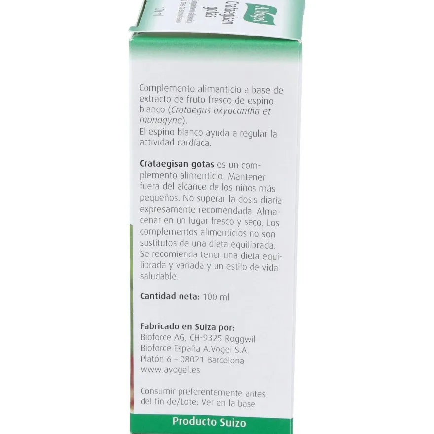 A. Vogel Crataegisan Gotas 100ml - A.vogel - Bioforce