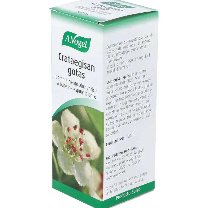 A. Vogel Crataegisan Gotas 100ml - A.vogel - Bioforce