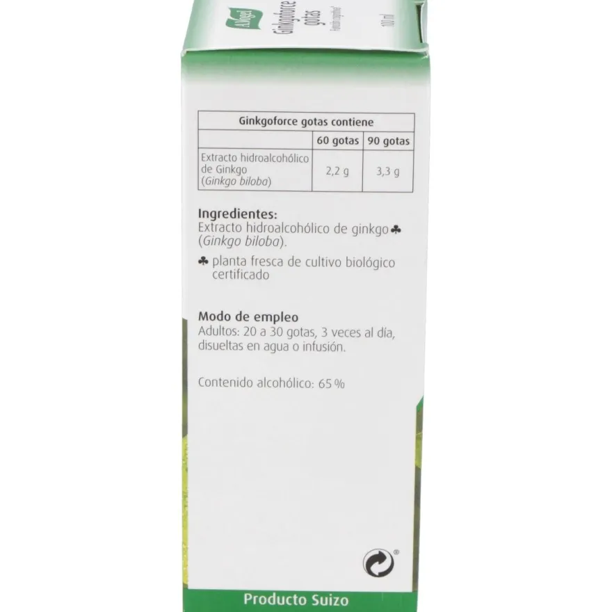 A. Vogel Ginkgoforce Gotas 100ml - A.vogel - Bioforce