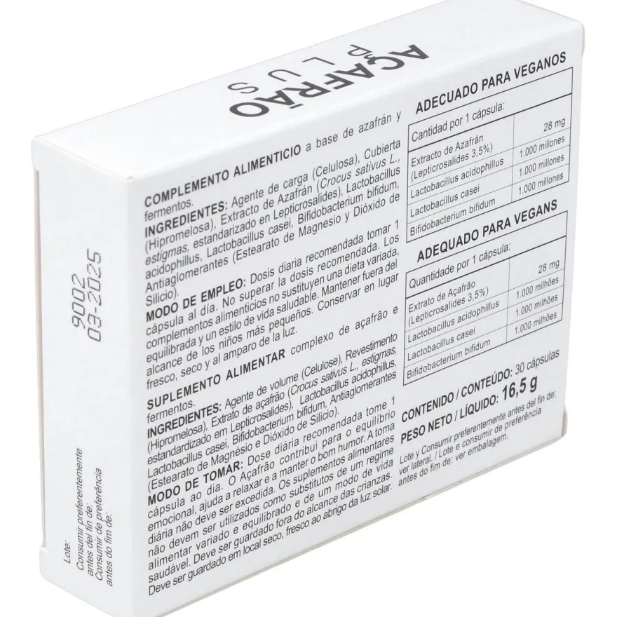 Azafran Plus 30Cap.