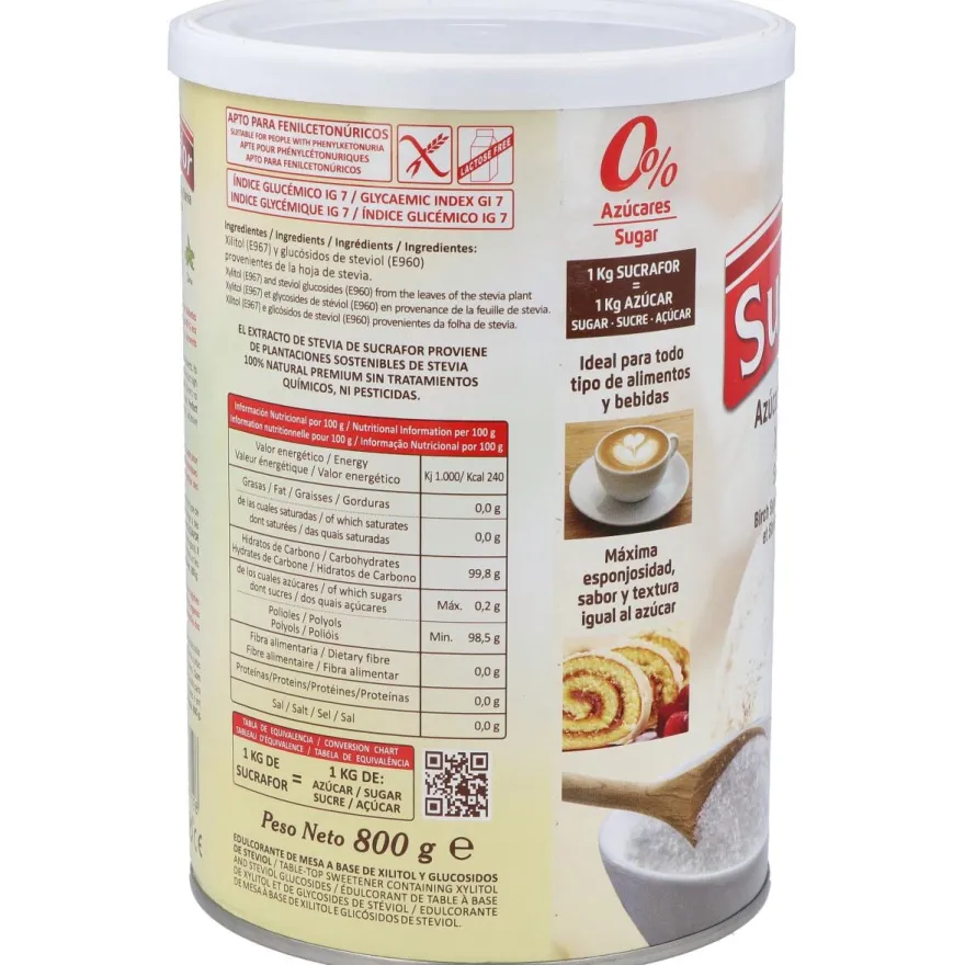 (azucar de Abedul y Stevia) 800gr 2 - Sucrafor
