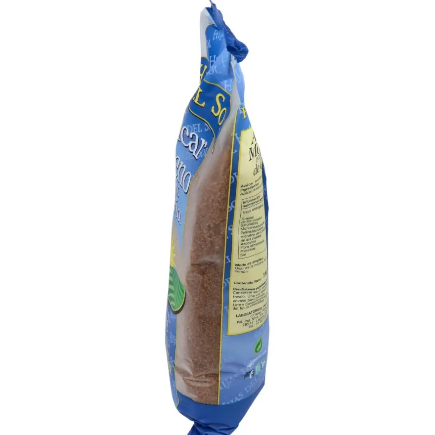 Azucar Moreno de Caña Bolsa 1kg. Hijas del Sol - Ynsadiet