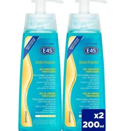 Bactopur Gel Limpiador - E45 Lutsine (2 Unidades 200 ml) - Reckitt Benckiser