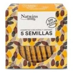 Barritas de 5 Semillas Bio 80g - Natwins