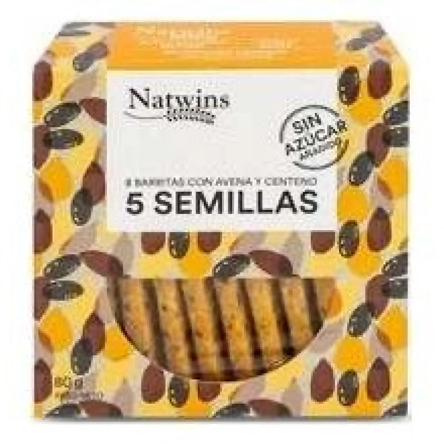 Barritas de 5 Semillas Bio 80g - Natwins