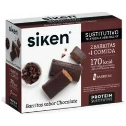 Barritas Sustitutivas Sabor Chocolate, 8 Uds - Siken