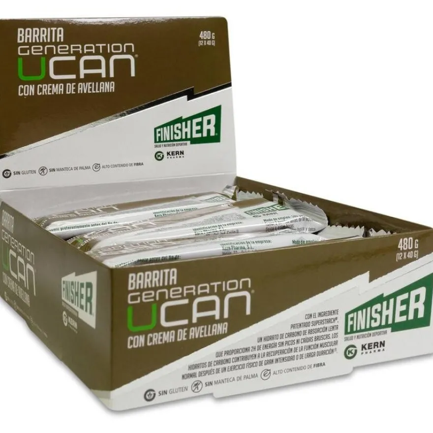 Bar Ucan Crema Avellana 40 g, 12 Unidades - Finisher