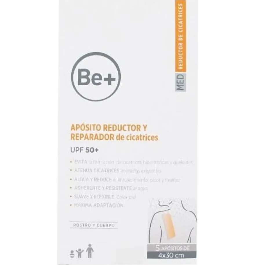 Be+ Aposito Reductor Y Reparador De Cicatrices (5 U 4 X 30 Cm)