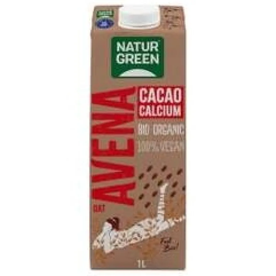 Bebida Ecológica de Avena y Cacao con Calcio 1l - Naturgreen