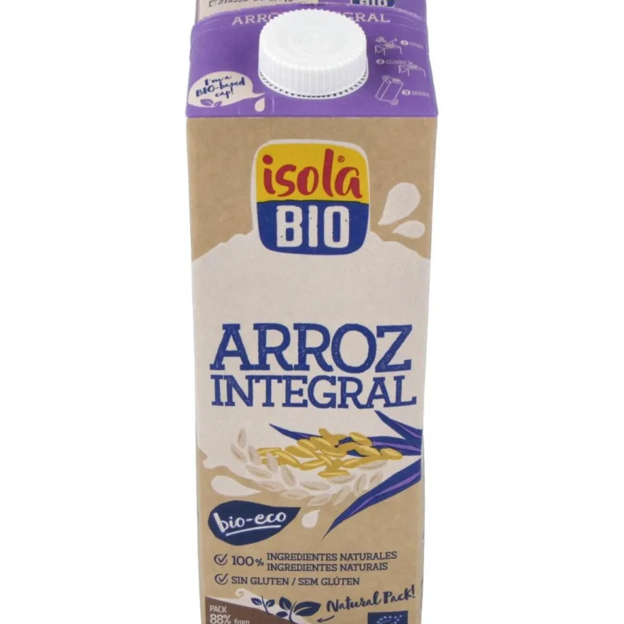 Bebida Vegetal de Arroz Integral 1lt 6uds. S/a - Isola