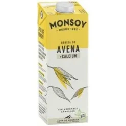 Bebida Vegetal de Avena con Calcio 1lt 6uds. Bio 2 - Monsoy