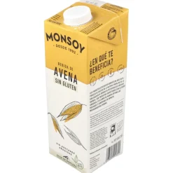 Bebida Vegetal de Avena sin Gluten 1lt 6uds. Bio - Monsoy