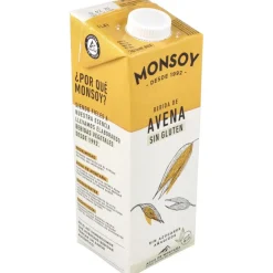 Bebida Vegetal de Avena sin Gluten 1lt 6uds. Bio - Monsoy