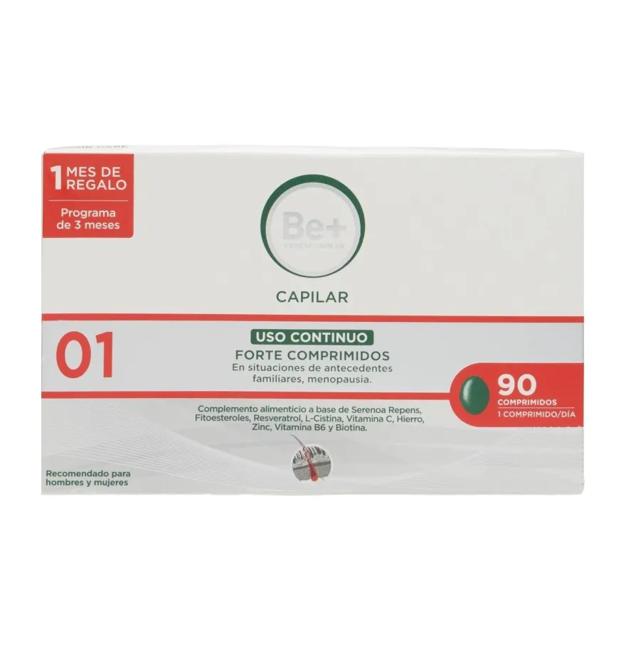 Be+ Capilar Uso Continuo Forte (90 Comprimidos)
