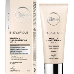 Be+ Energifique Maquillaje Fluido Matizante Para Piel Oscura 40Ml