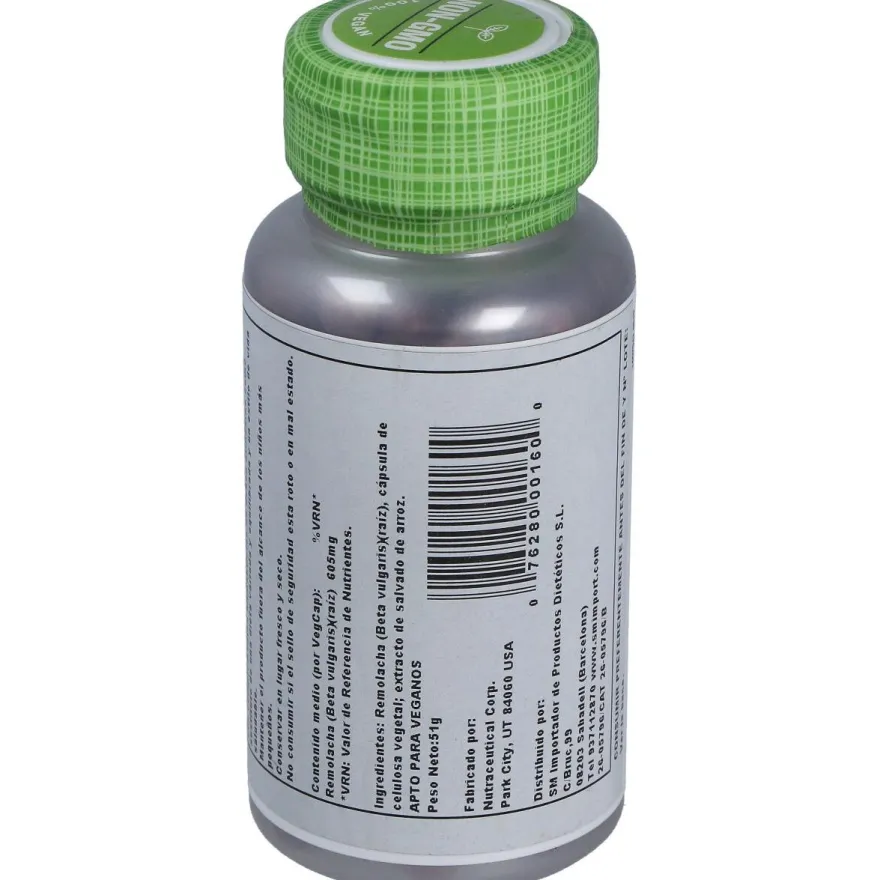 Beet Root (remolacha) 100cap.veg - Solaray
