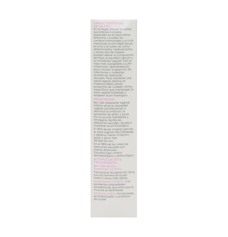 Be+ Lubricante Hidratante Vaginal Intimo Interno (1 Envase 30 Ml)