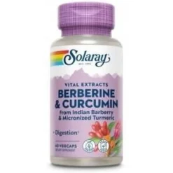 Berberine y Curcumin 600mg 60caps - Solaray