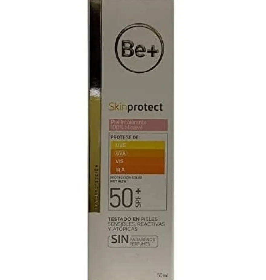 Be+ Skin Protect Piel Intolerante 100% Mineral Spf50+ (1 Envase 50 Ml)