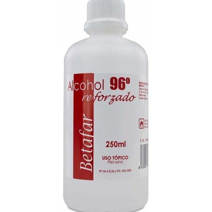 Betafar Alcohol 96º Reforzado, 250 ml - Betamadrileno