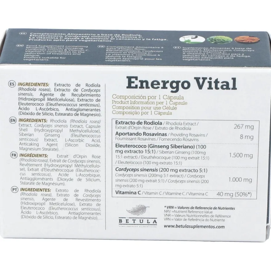 Betula Energo Vital 30Caps