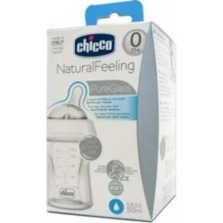 Biberon Cristal T Silicona Chicco Natural Feeling 150Ml